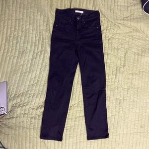 Women size 24 black crop jeans